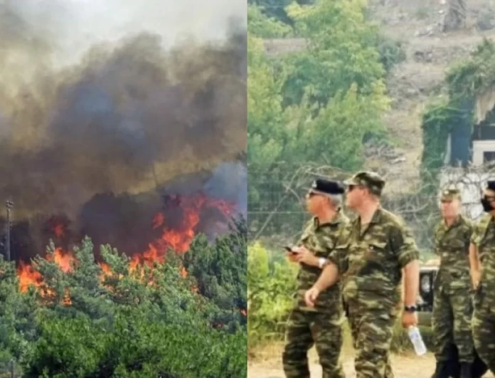 Φωτιά στην Ηλεία: Στην μάχη ρίχνεται και ο στρατός