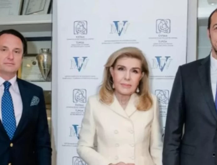 Συνάντηση της Μαριάννας Βαρδινογιάννη με τον Ουκρανό Πρέσβη Sergii Shutenko