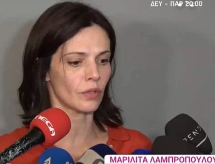 «Δεν θέλω να επεκταθώ σε...» - Η ερώτηση δημοσιογράφου που έφερε σε δύσκολη θέση την Μαριλίτα Λαμπροπούλου