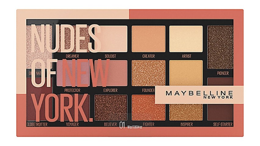 Παλέτα σκιών, Nudes of New York Eyeshadow Palette, Maybelline New York, €16,49
