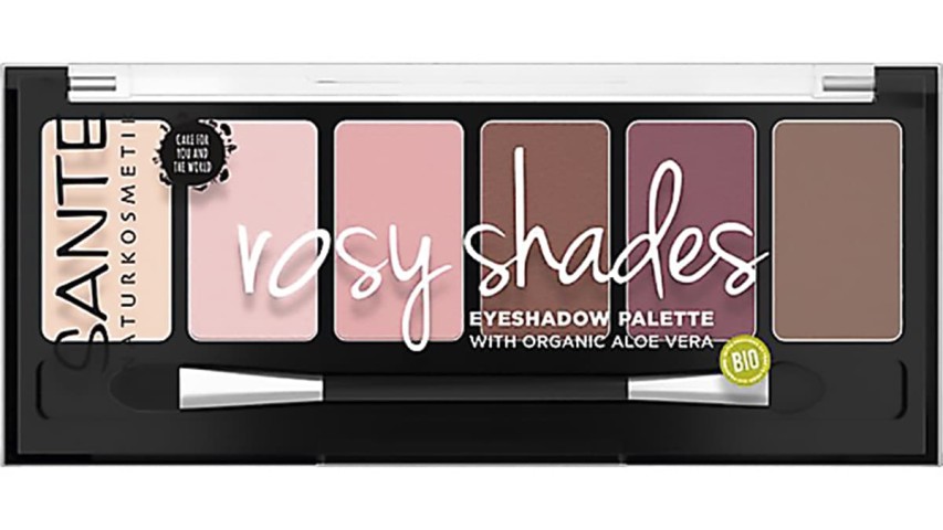 Παλέτα σκιών, Rosy Cheeks, Eyeshadow Palette, Sante Naturkosmetik, €18,20 (bioleon.gr)