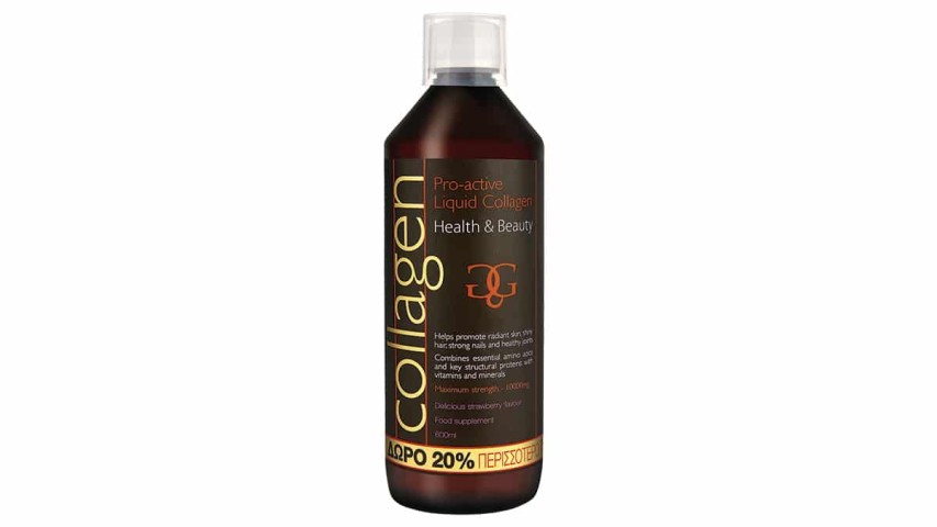 Υγρό πόσιμο κολλαγόνο με μοναδική φόρμουλα που ενεργοποιεί τον οργανισμό να παράξει φυσικό κολλαγόνο, απαραίτητο για αρθώσεις, πρόσωπο & μαλλιά, Collagen Pro-Active (στα Φαρμακεία) 