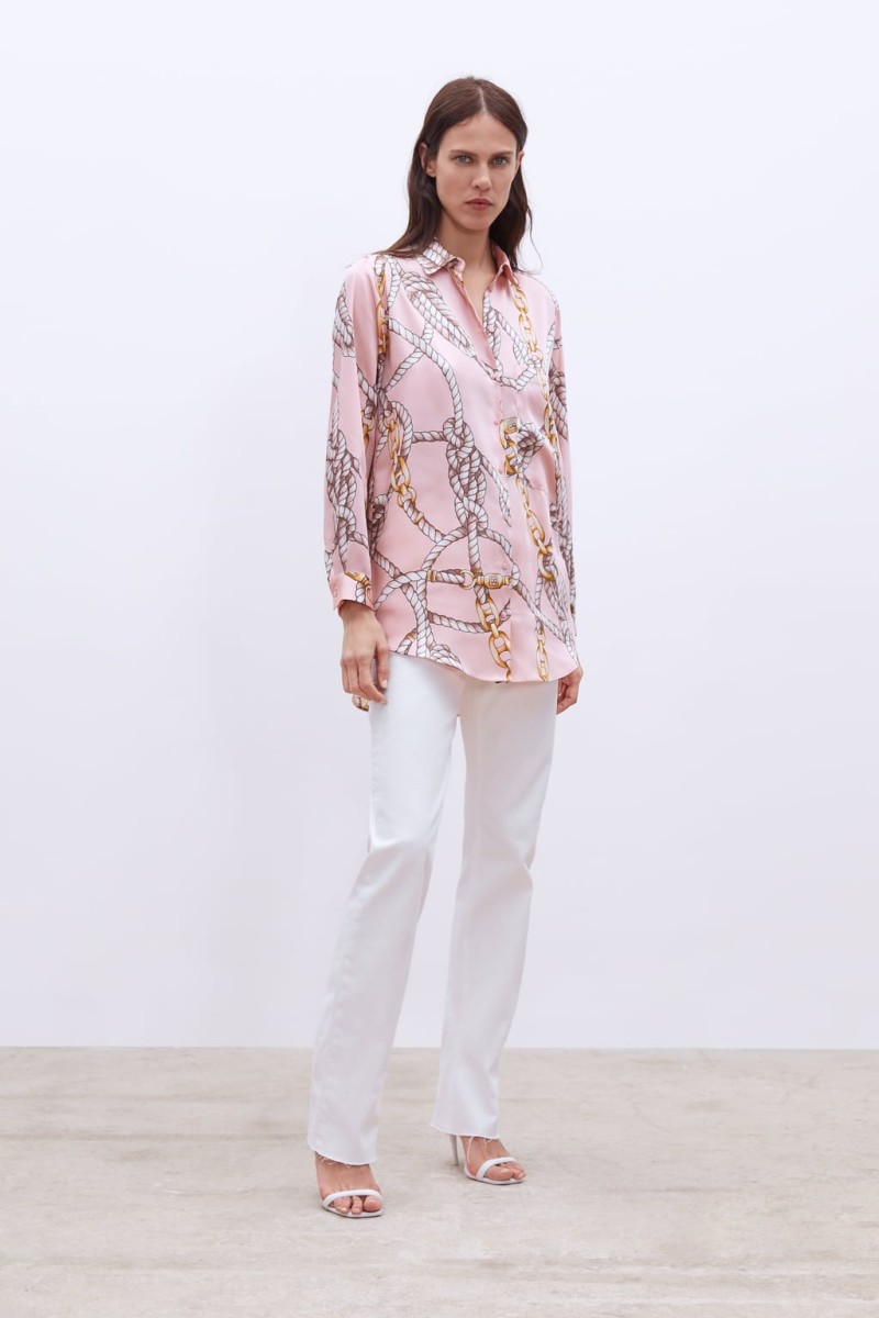 Ανοιξιάτικο πουκάμισο Zara από τη νέα συλλογή κολεξιόν