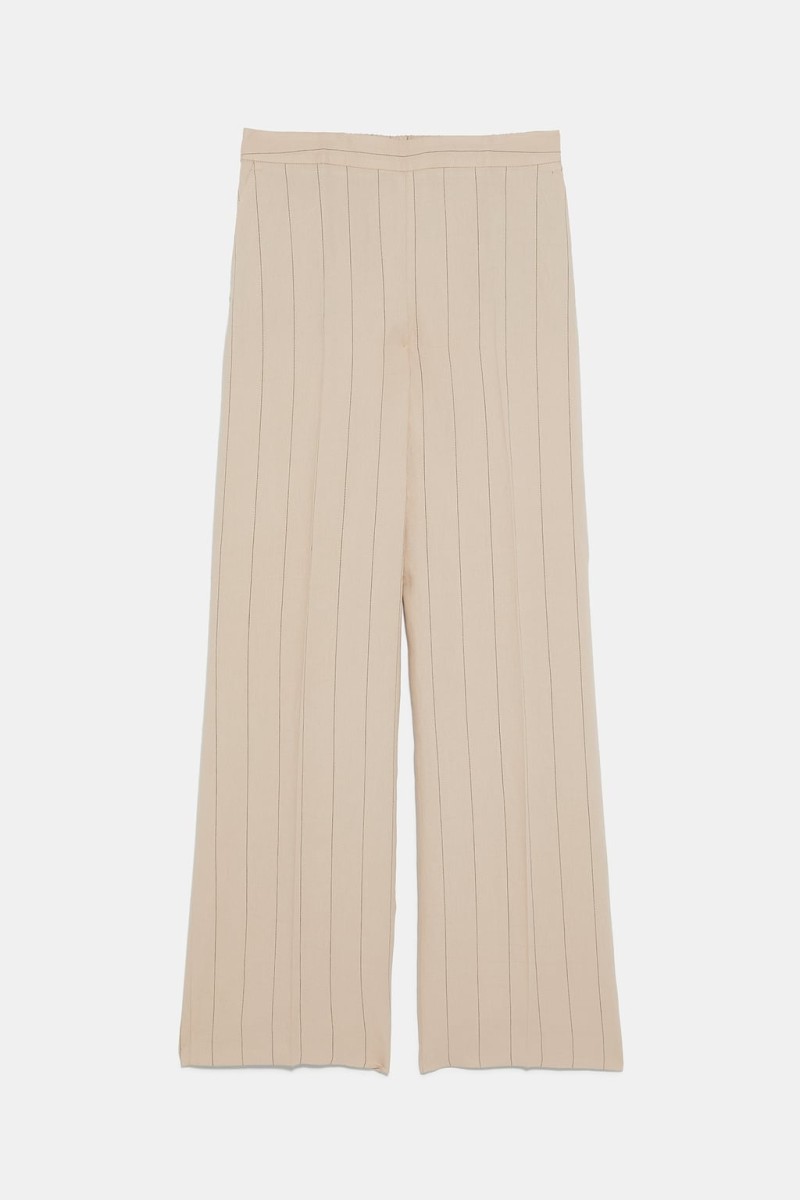 Ψηλόμεσο παντελόνι σε ριχτή γραμμή με λάστιχο στη μέση από Zara