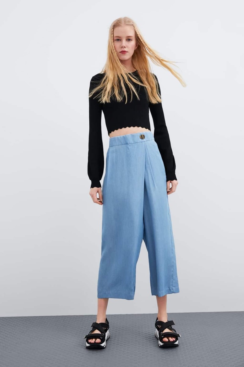 Zara παντελόνι της νέας συλλογής κολεξιόν για την άνοιξη οικονομικό