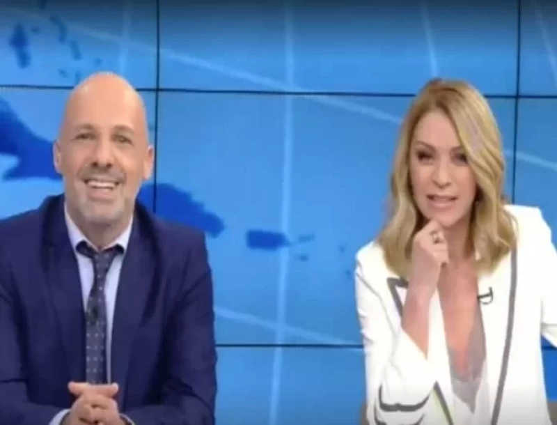 Νίκος Μουτσινάς - Έλλη Στάη: Μαζί στο δελτίο ειδήσεων! (βίντεο)