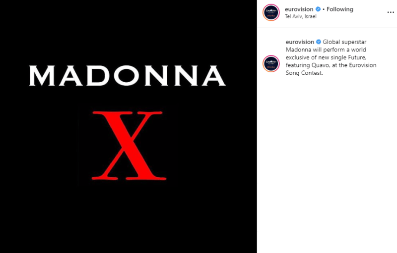  Eurovision 2019 madonna