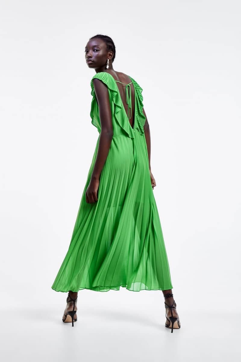 πράσινο φόρεμα zara