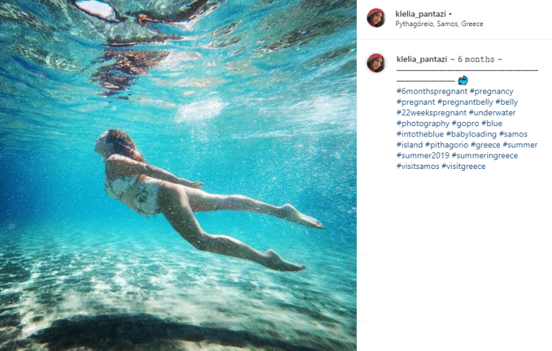Γνωστή Ελληνίδα εγκυμονούσα ποζάρει κάτω από το νερό στον 6ο μήνα κύησης και εντυπωσιάζει!