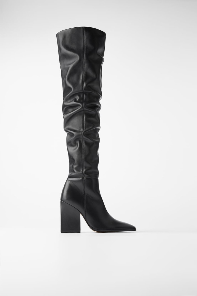 Zara μαύρη μπότα νέα συλλογή