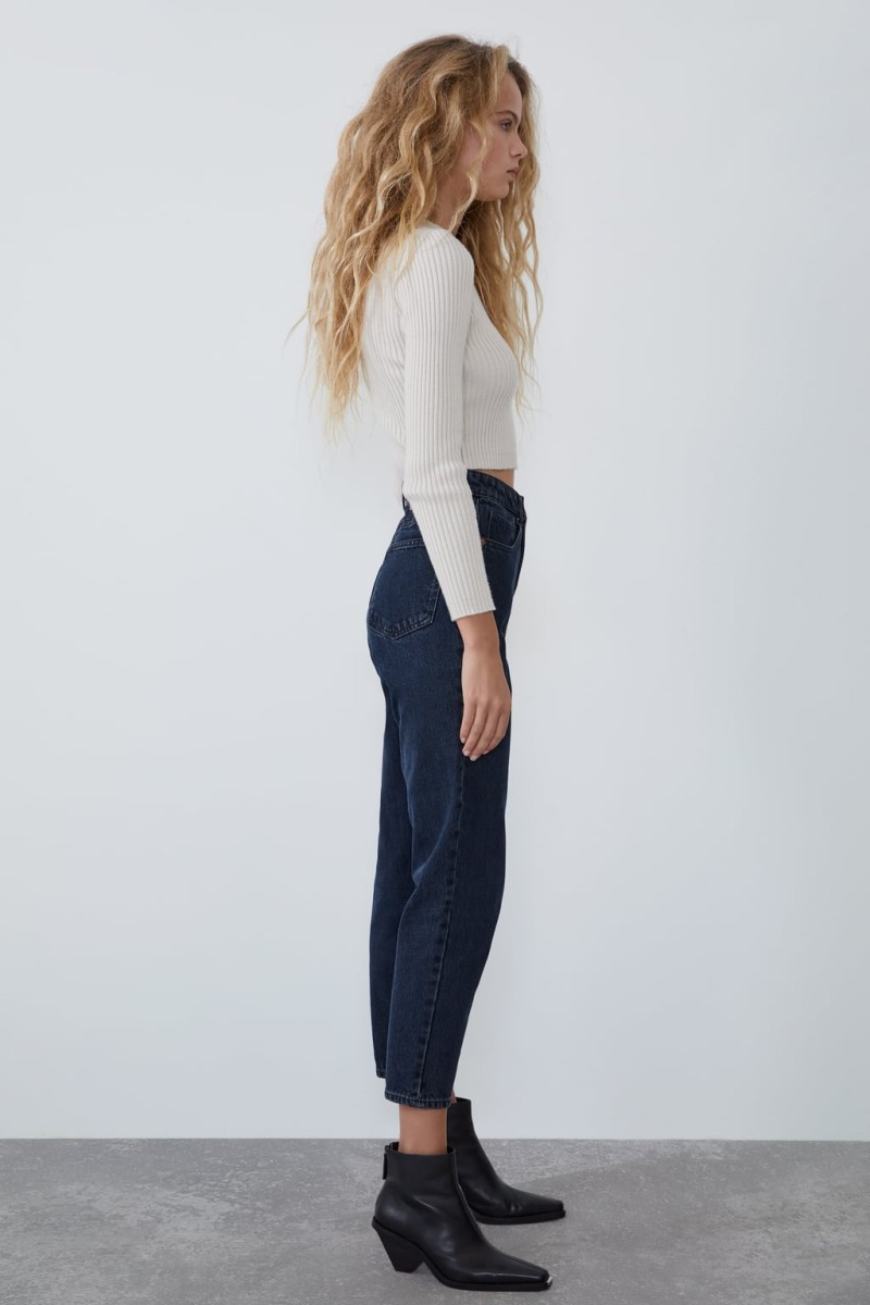 Zara - νέα συλλογή τζιν παντελόνι moms fit