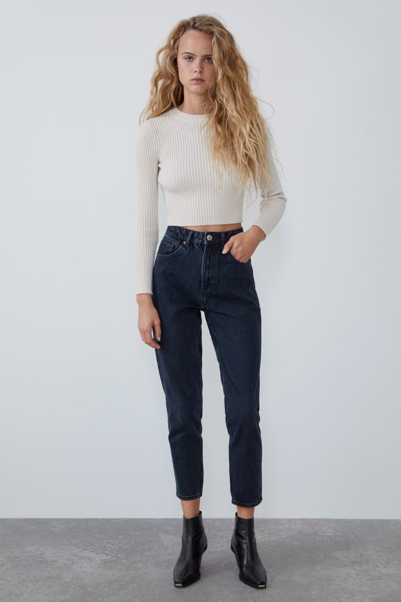 Zara - νέα συλλογή τζιν παντελόνι moms fit
