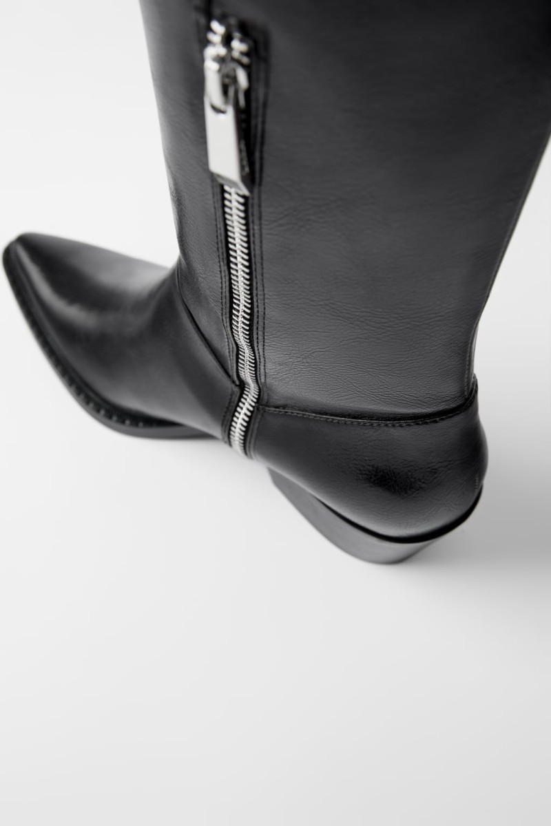 Zara μαύρες μπότες