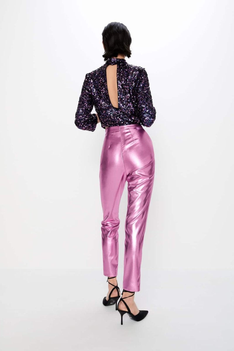 Zara ροζ παντελόνι