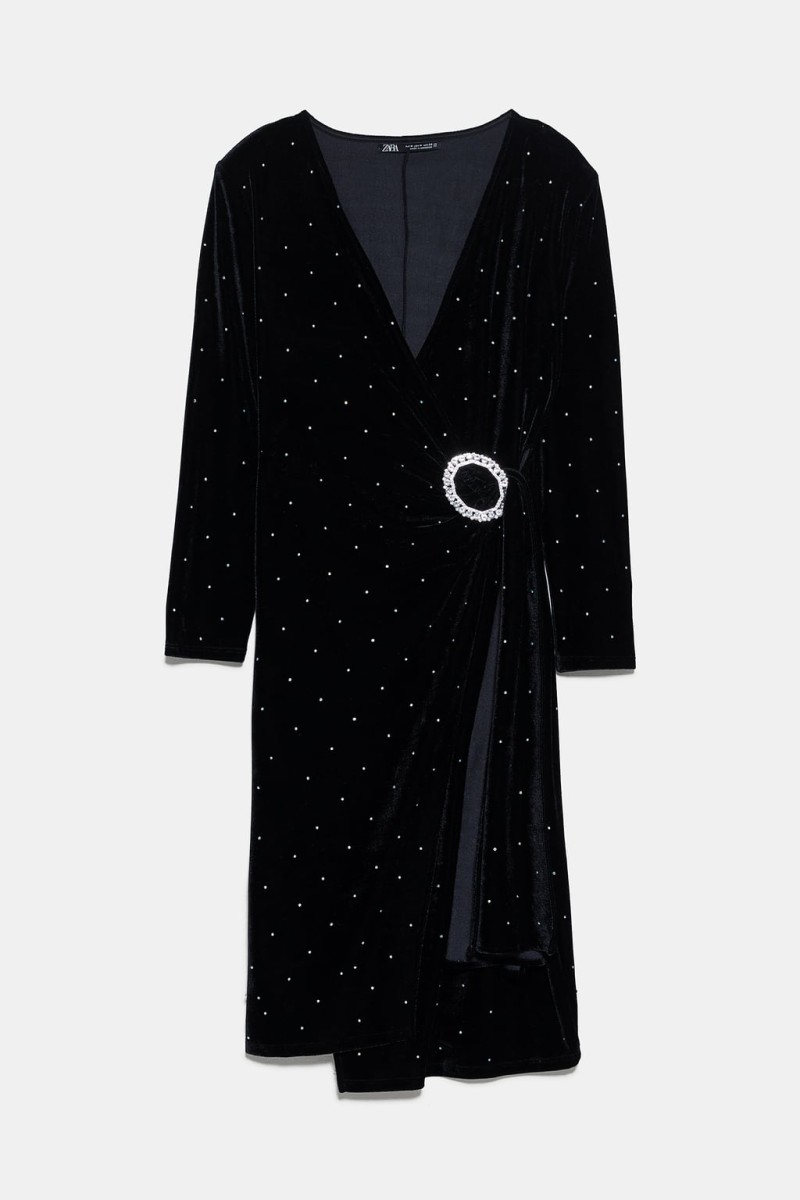 Zara νέα συλλογή φόρεμα μαύρο
