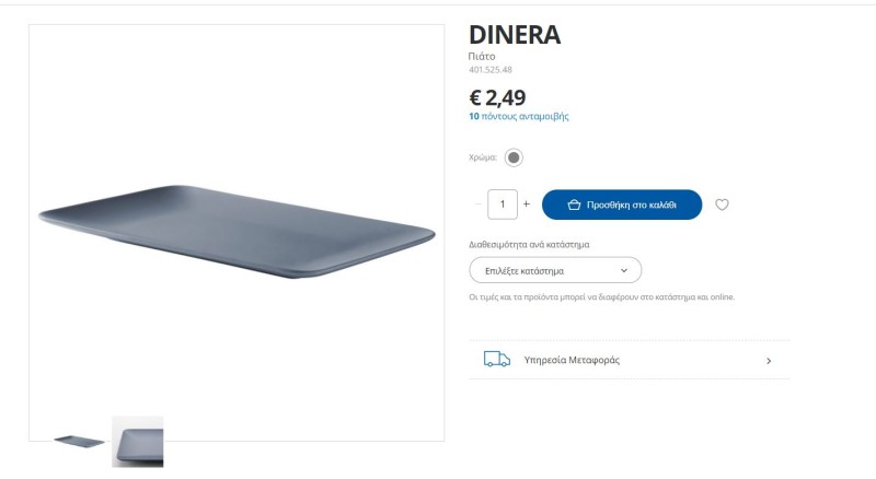 IKEA πιάτο για το τραπέζι