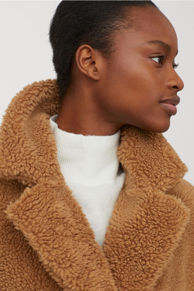 teddy bear coat H&M στα καταστήματα για το χειμώνα 2020
