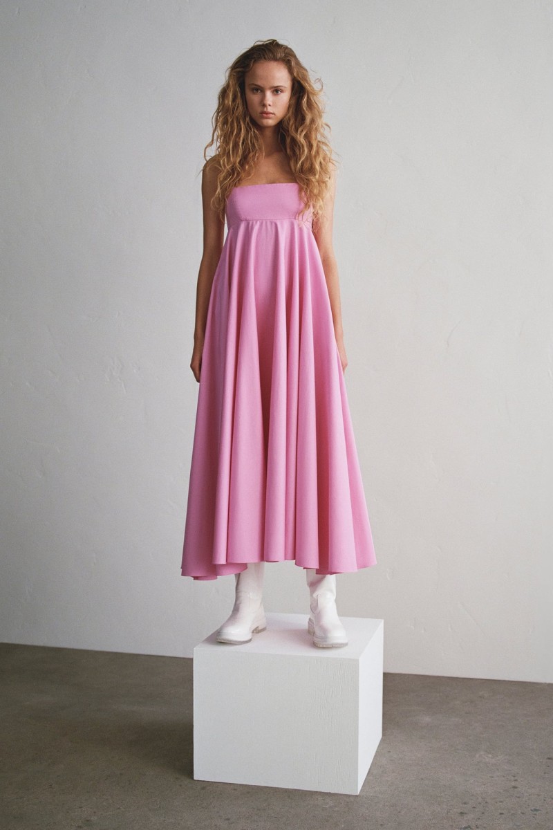 Zara ροζ φόρεμα