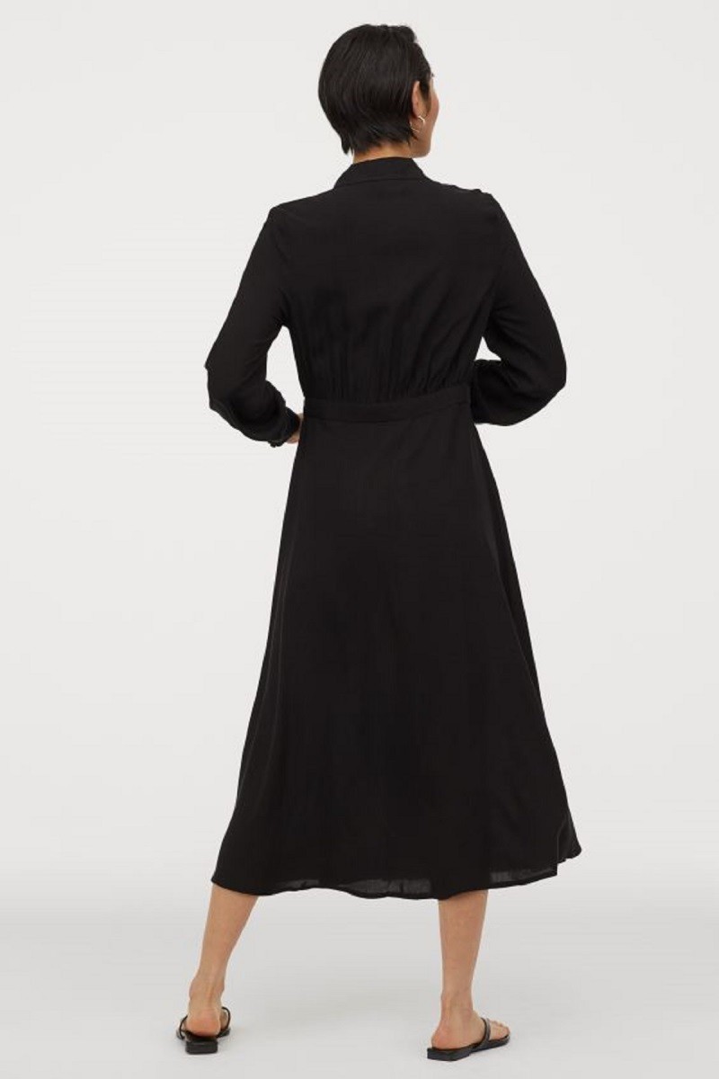 μαύρο φόρεμα από H&M