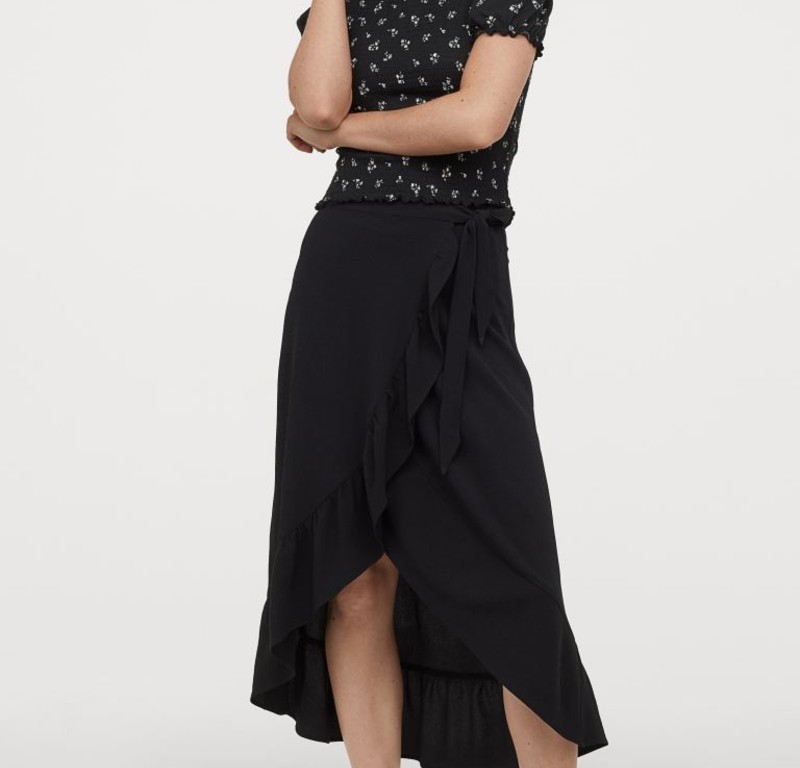  H&M μαύρη φούστα