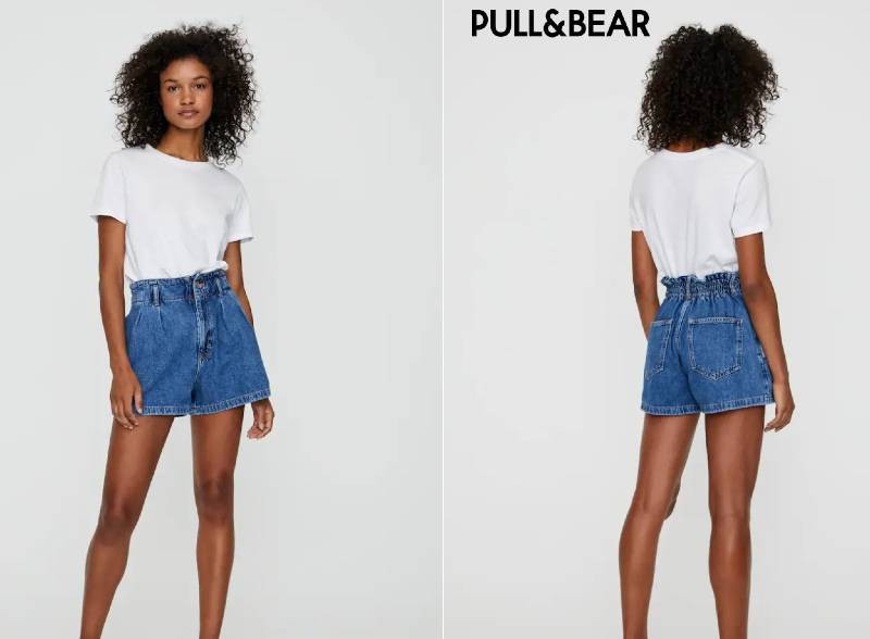 Pull and Bear paperbag σορτσάκι