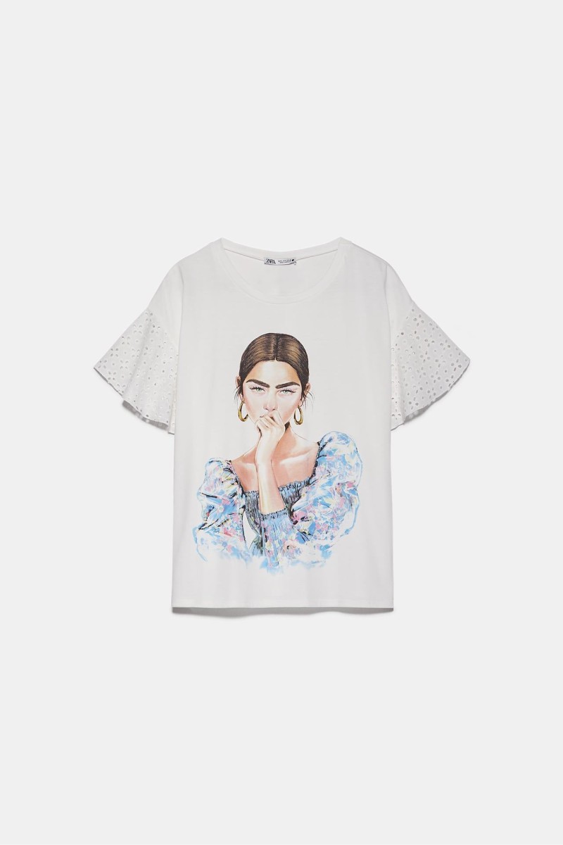 Zara νέα συλλογή μπλουζάκι 