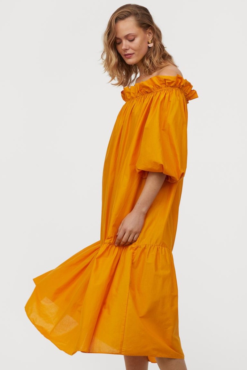 H&M πορτοκαλί φόρεμα