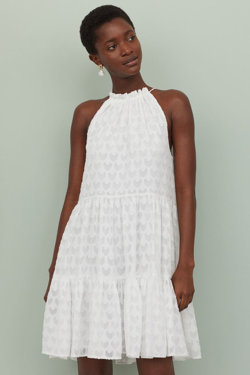  λευκό φόρεμα H&M