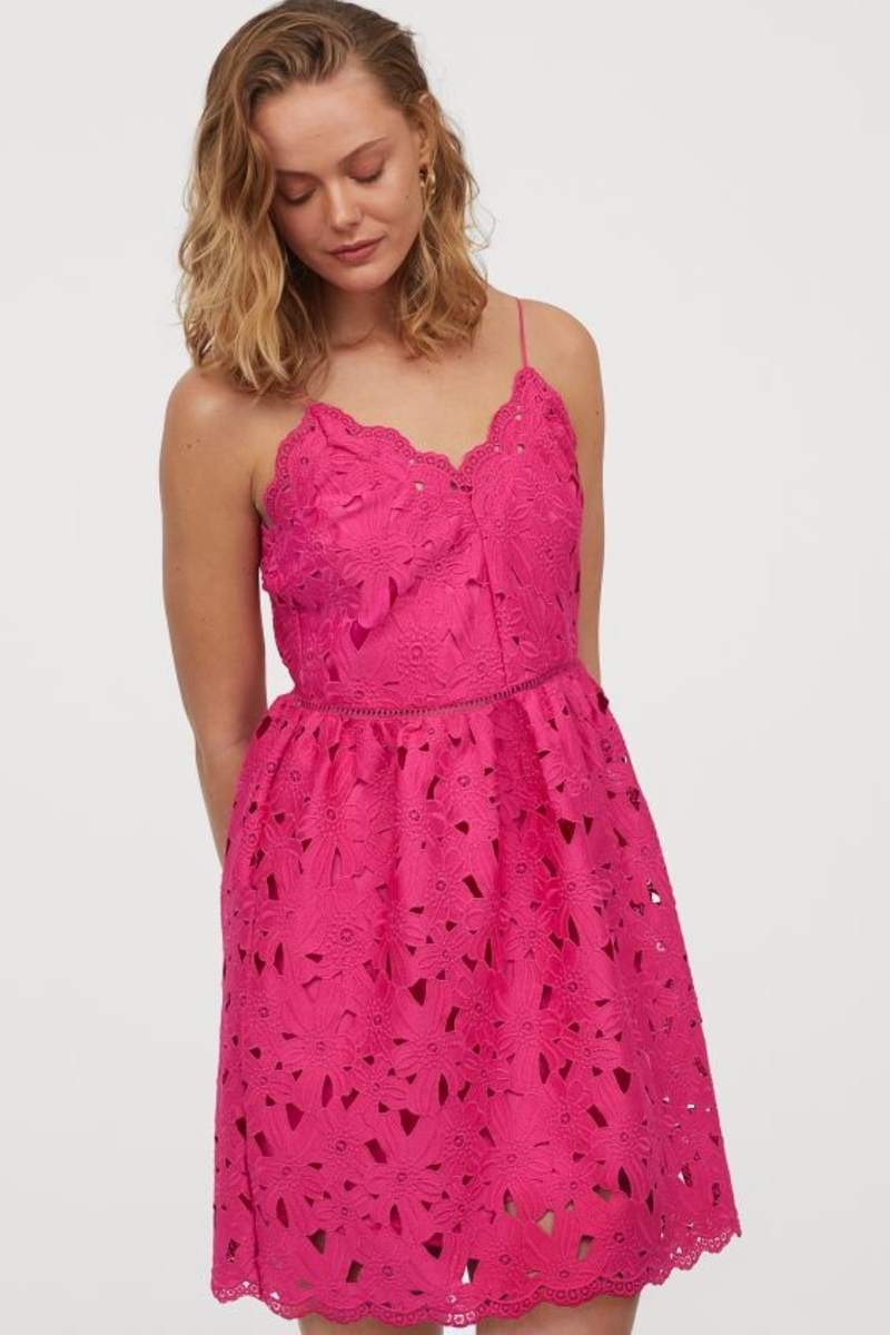 H&M ροζ μίνι φόρεμα