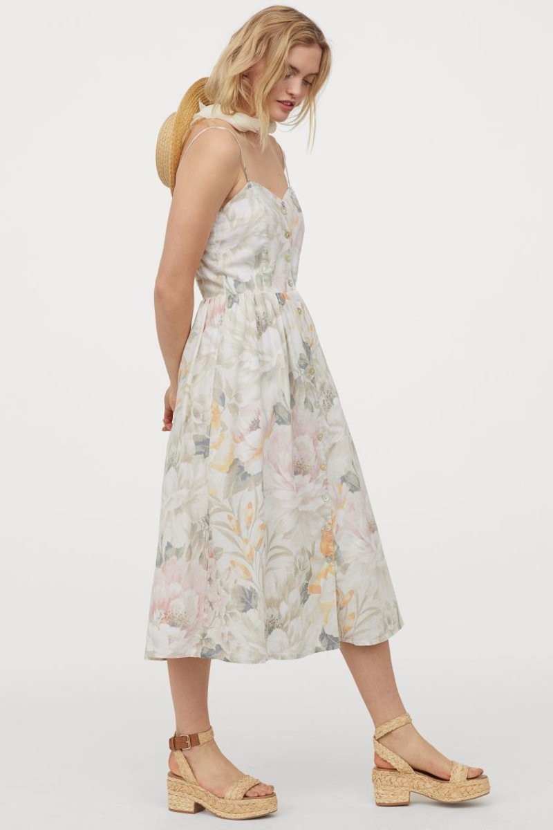 H&M φλοράλ παραμυθένιο φόρεμα