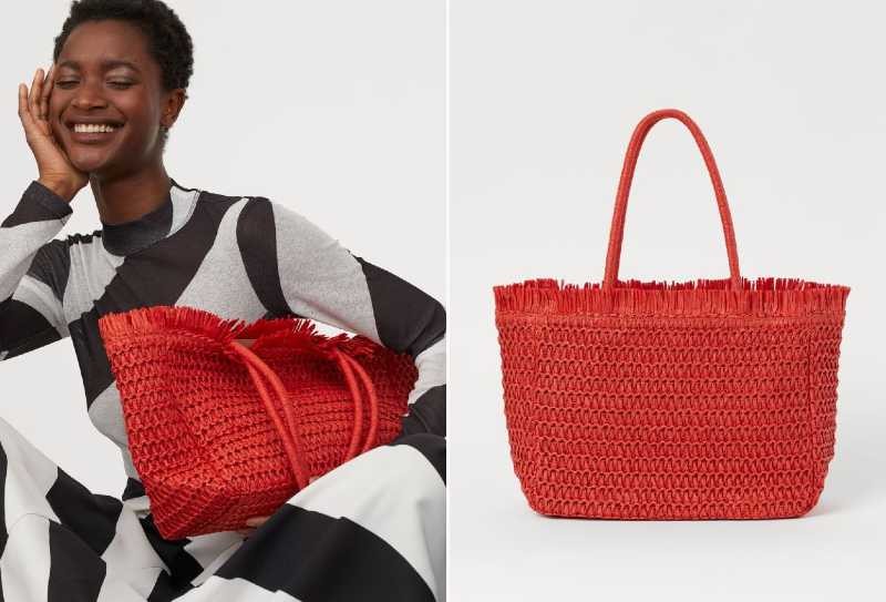 H&M κόκκινη τσάντα