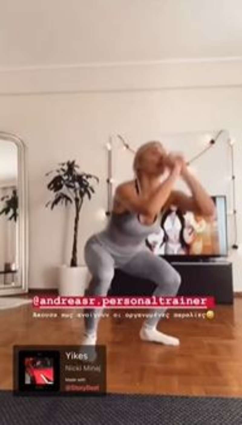 Ιωάννα Τούνη σώμα ασκήσεις Instagram video