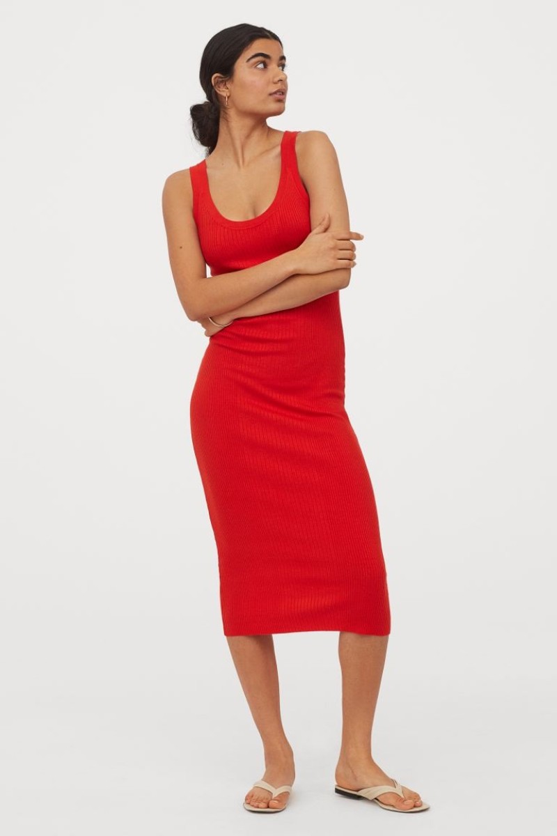 H&M κόκκινο φόρεμα