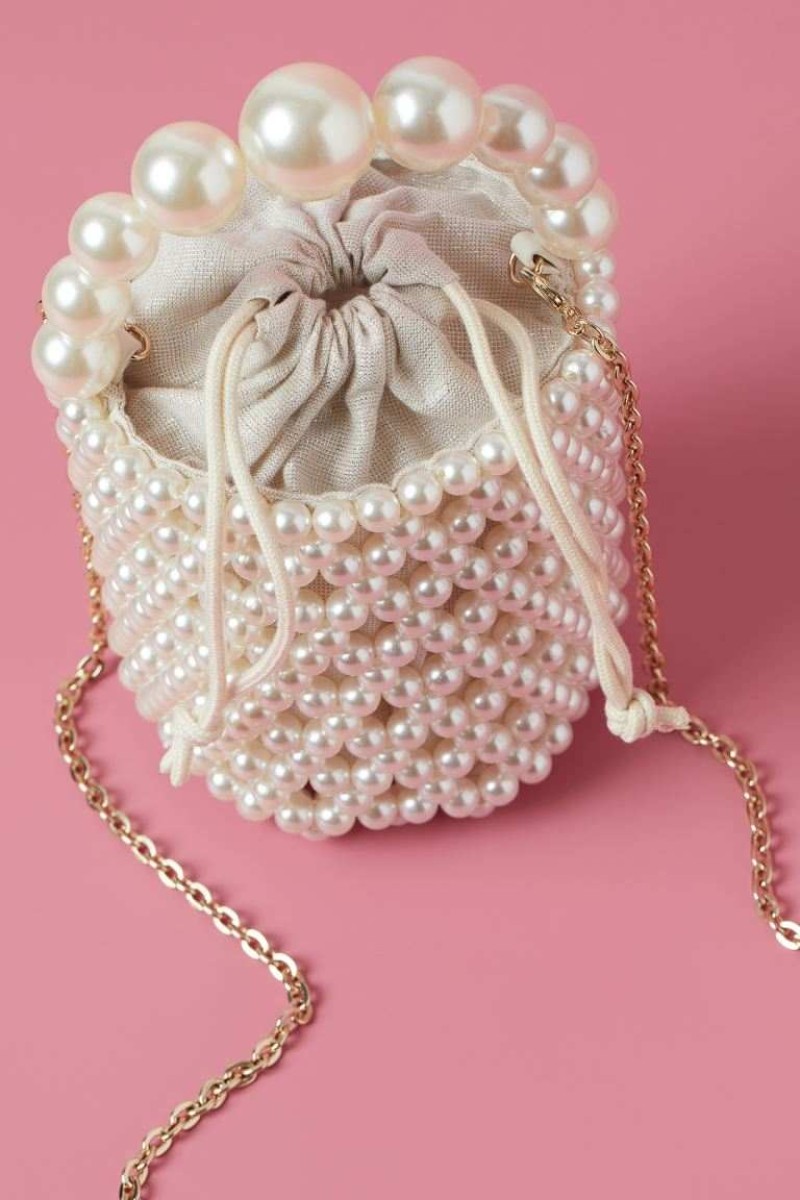 H&M τσάντα με πέρλες