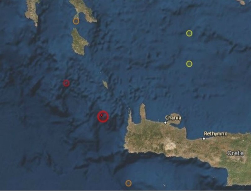 σεισμός σήμερα Κρήτη