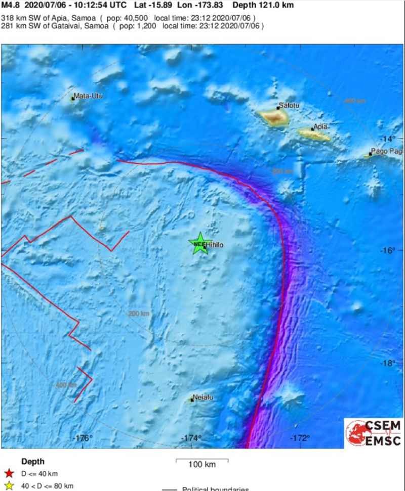 Σεισμός νησιά Τόγκα