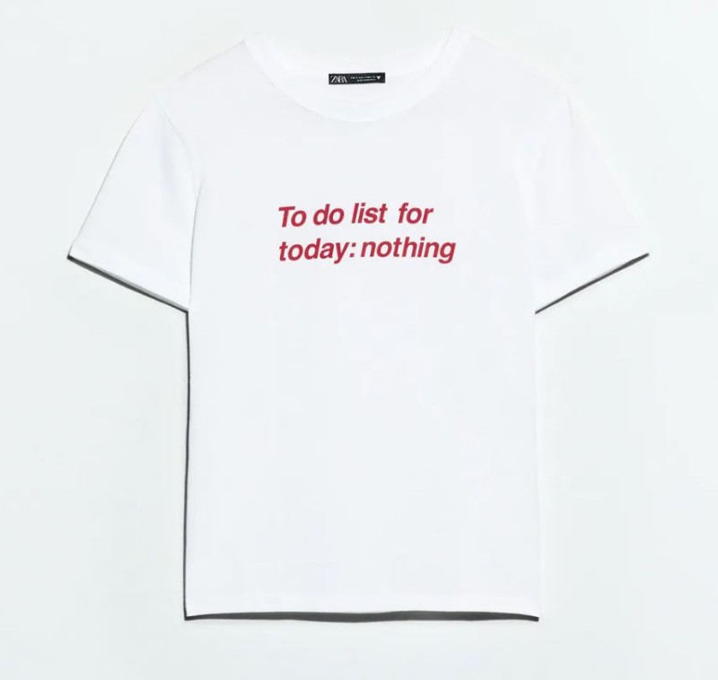 Zara μπλουζάκια με φράσεις