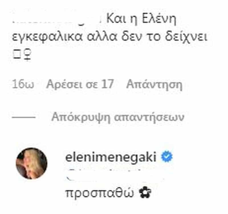  Ελένη Μενεγάκη Instagram