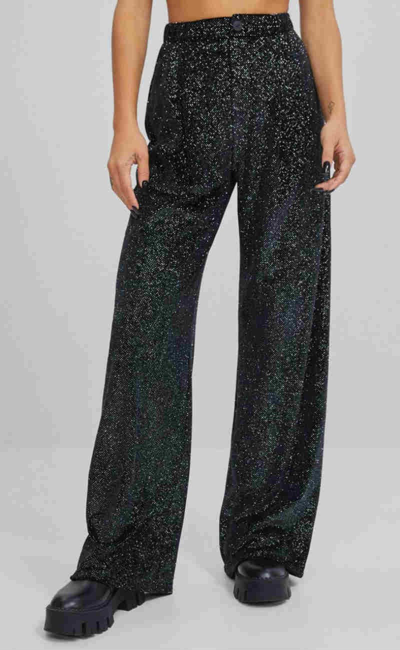 bershka παντελόνι με glitter