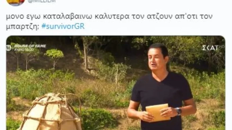 Survivor 4 - Twitter: «Η αμήχανη στιγμή που ο Ατζούν μιλάει καλύτερα ελληνικά από τον Μπάρτζη»