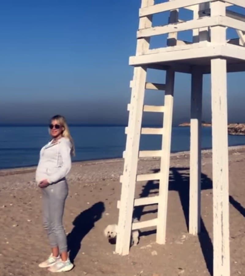 Μαρία Ματσούκα βίντεο με φουσκωμένη κοιλιά