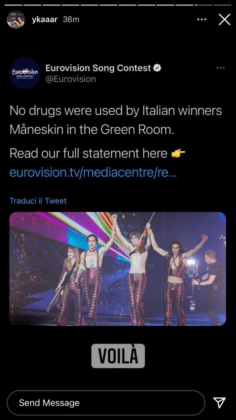 Damiano David Ιταλία Eurovision