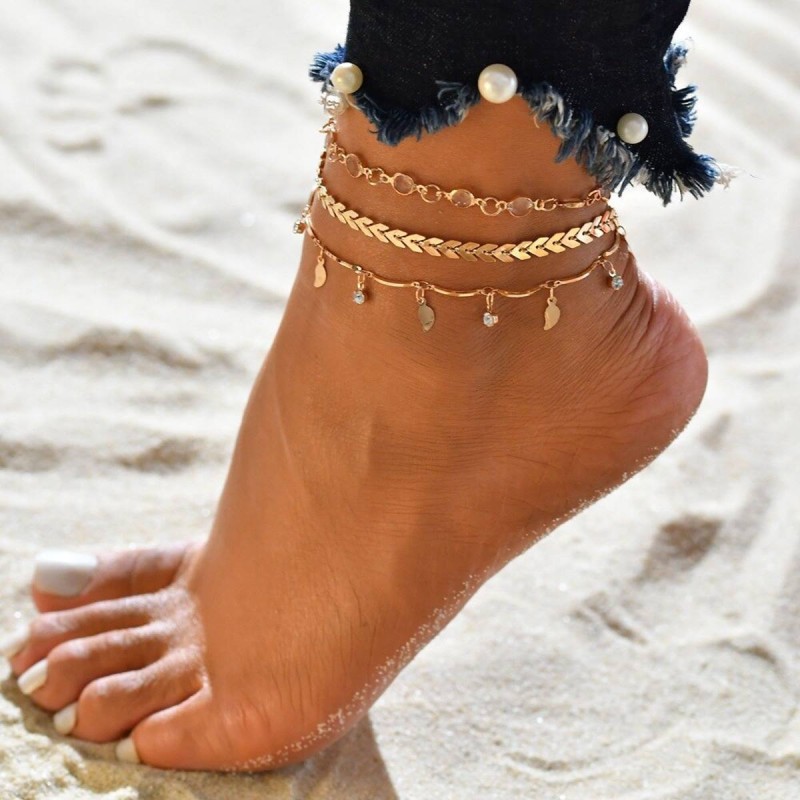 layering anklets