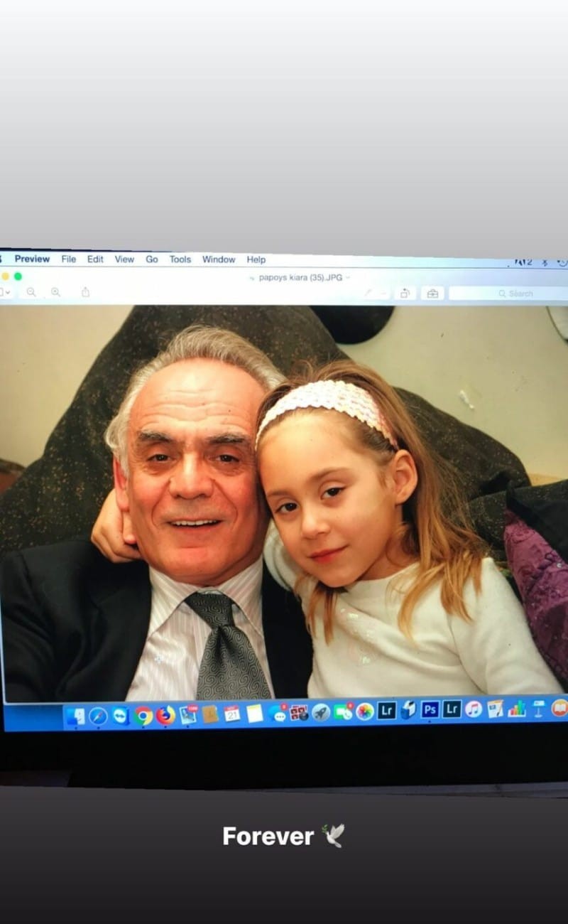 Σπαράζει η Κιάρα Μαρκέζη με τον αποχαιρετισμό της στον παππού της, Άκη Τσοχατζόπουλο φωτογραφίες