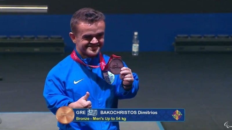 Χάλκινο μετάλλιο στους Παραολυμπιακούς Αγώνες ο Δημήτρης Μπακοχρήστος
