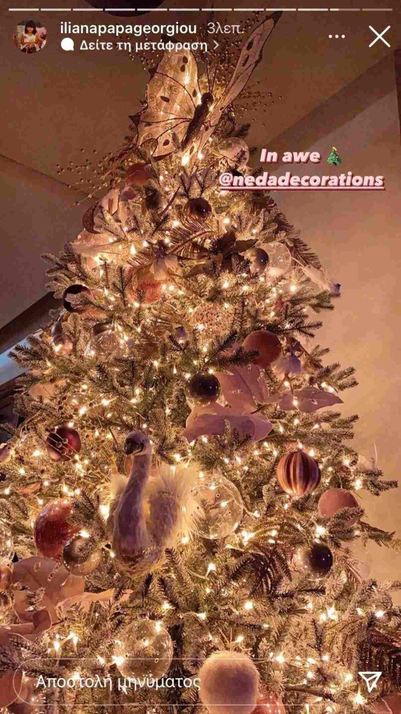 Ηλιάνα Παπαγεωργίου χριστουγεννιάτικο δέντρο