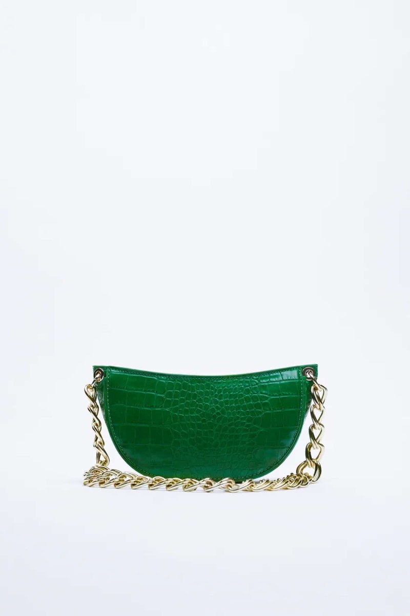 Zara πράσινη τσάντα