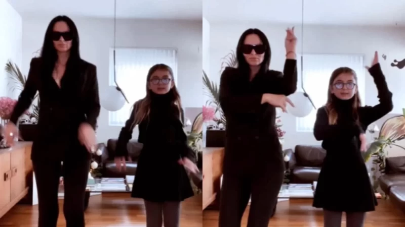 Η Ζενεβιέβ Μαζαρί χορεύει με την κόρη της το challenge της Wednesday Adams που έγινε viral