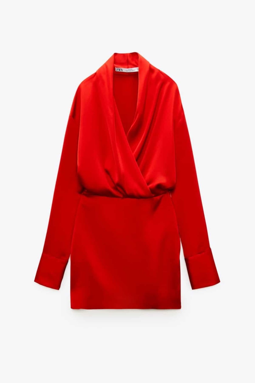 Zara κόκκινο φόρεμα Αγίου Βαλεντίνου