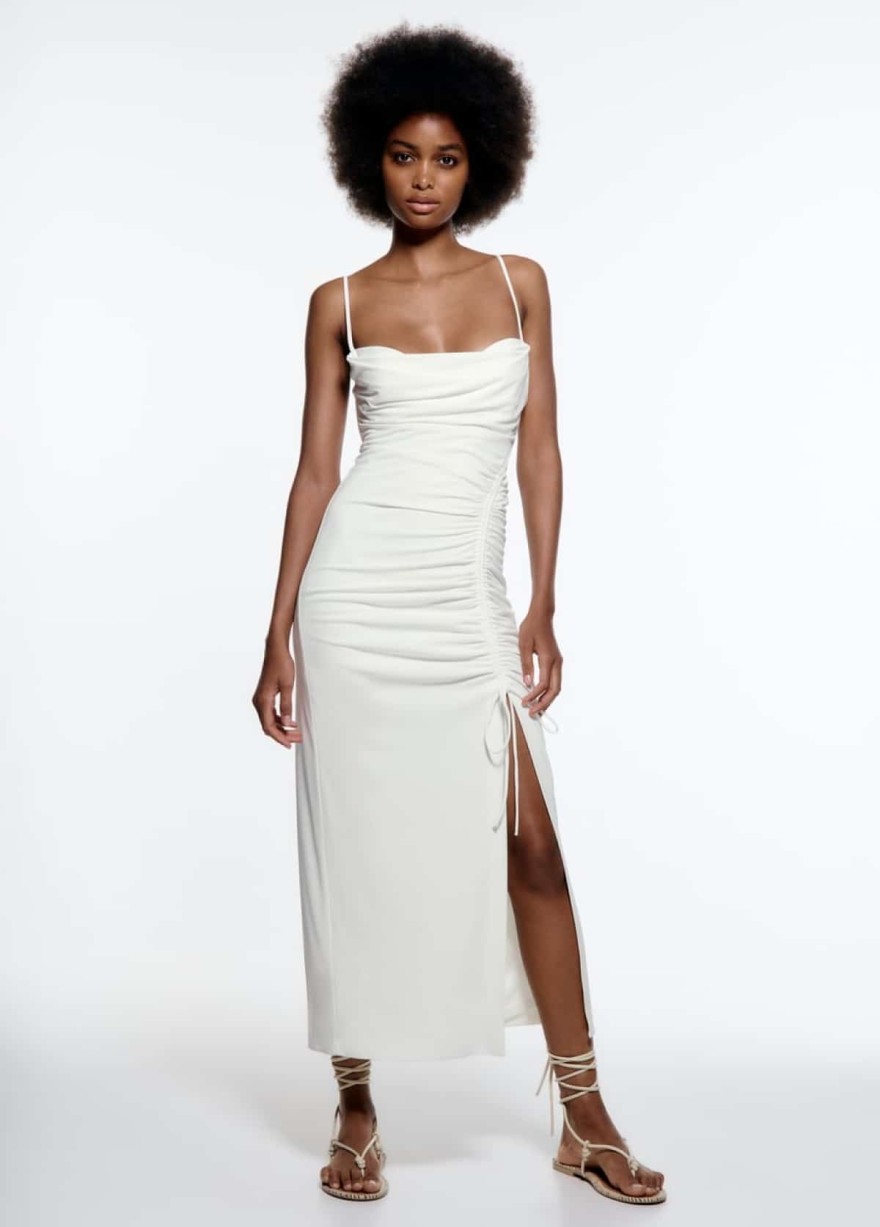 Zara φόρεμα λευκό